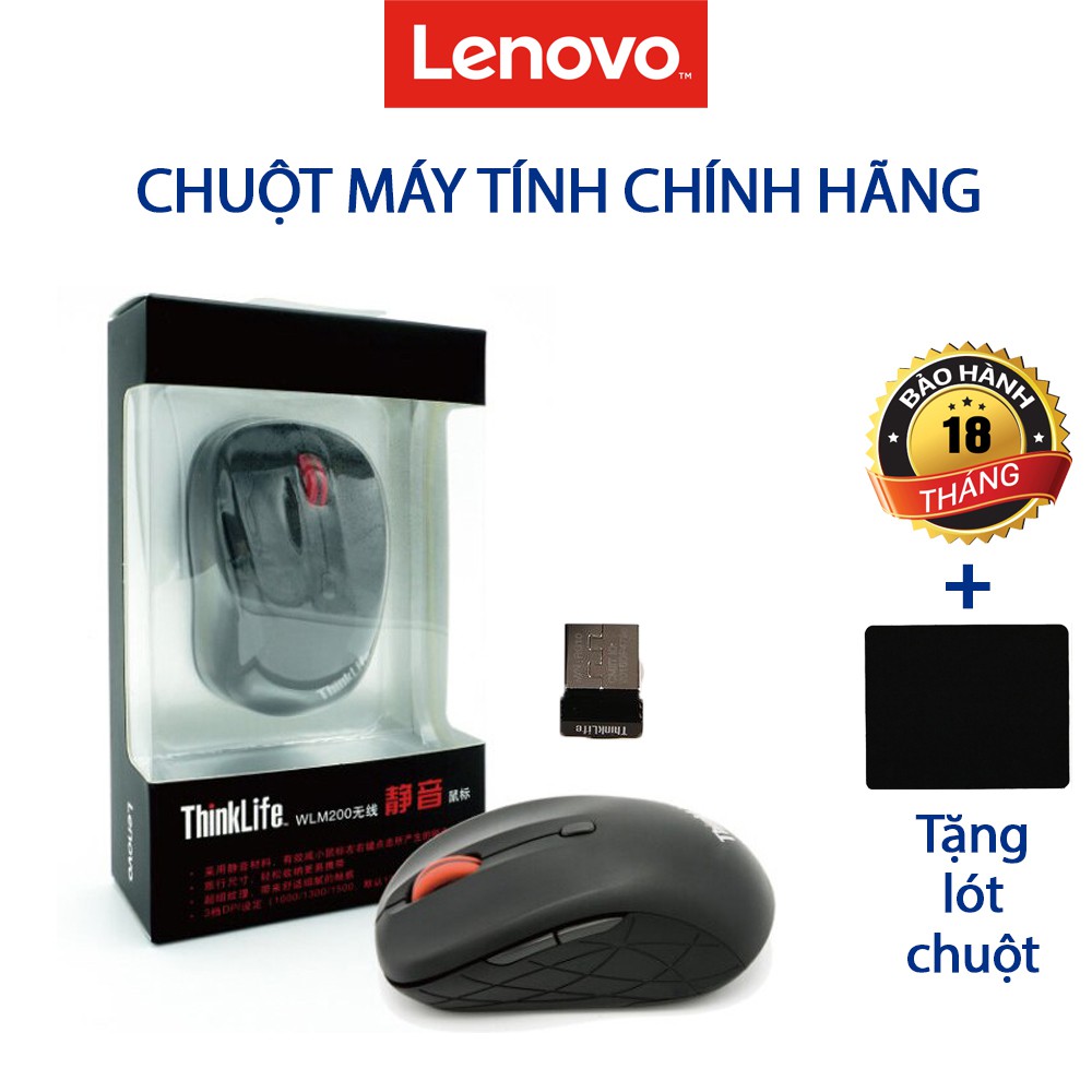 Chuột Không Dây Bluetooth Văn Phòng Lenovo ThinkPad Chính Hãng - Tặng kèm lót chuột [BH 18 tháng]