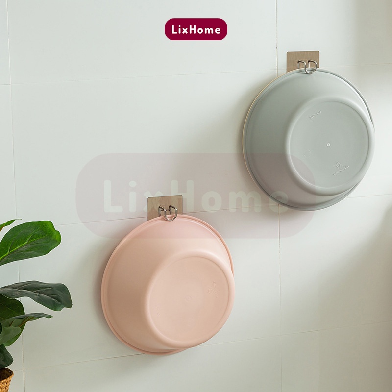 Móc treo chậu dán tường đa năng Inox 304, dùng treo thau chậu nhà tắm, nhà bếp không cần khoan đục LMC1 - LixHome