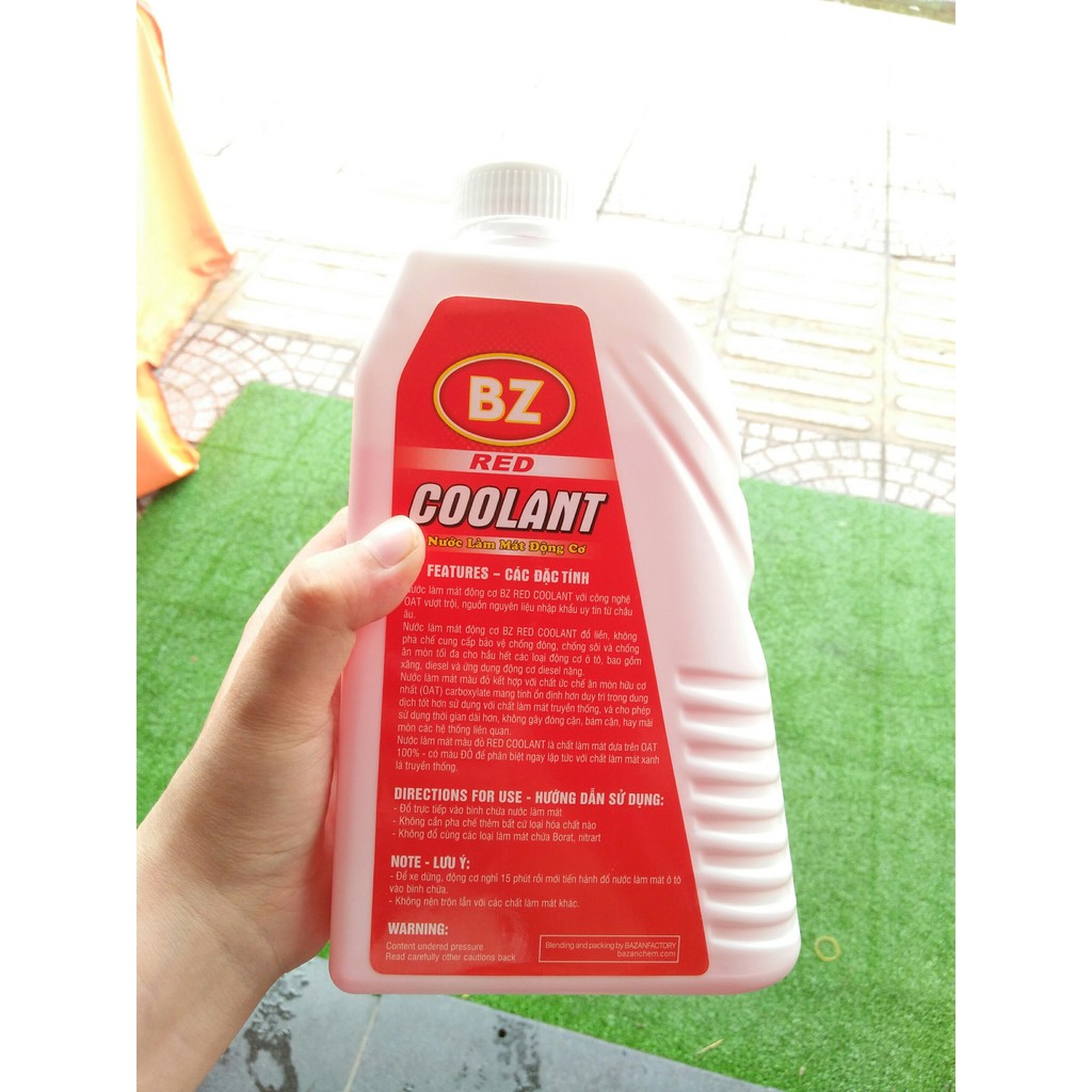 Nước Làm Mát Cao Cấp Pha Sẵn BZ RED COOLANT 1L chamsocxestore