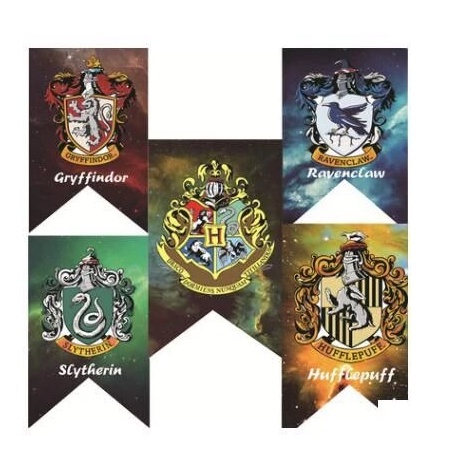 Cờ trang trí Harry Potter trong nhà nhiều phong cách