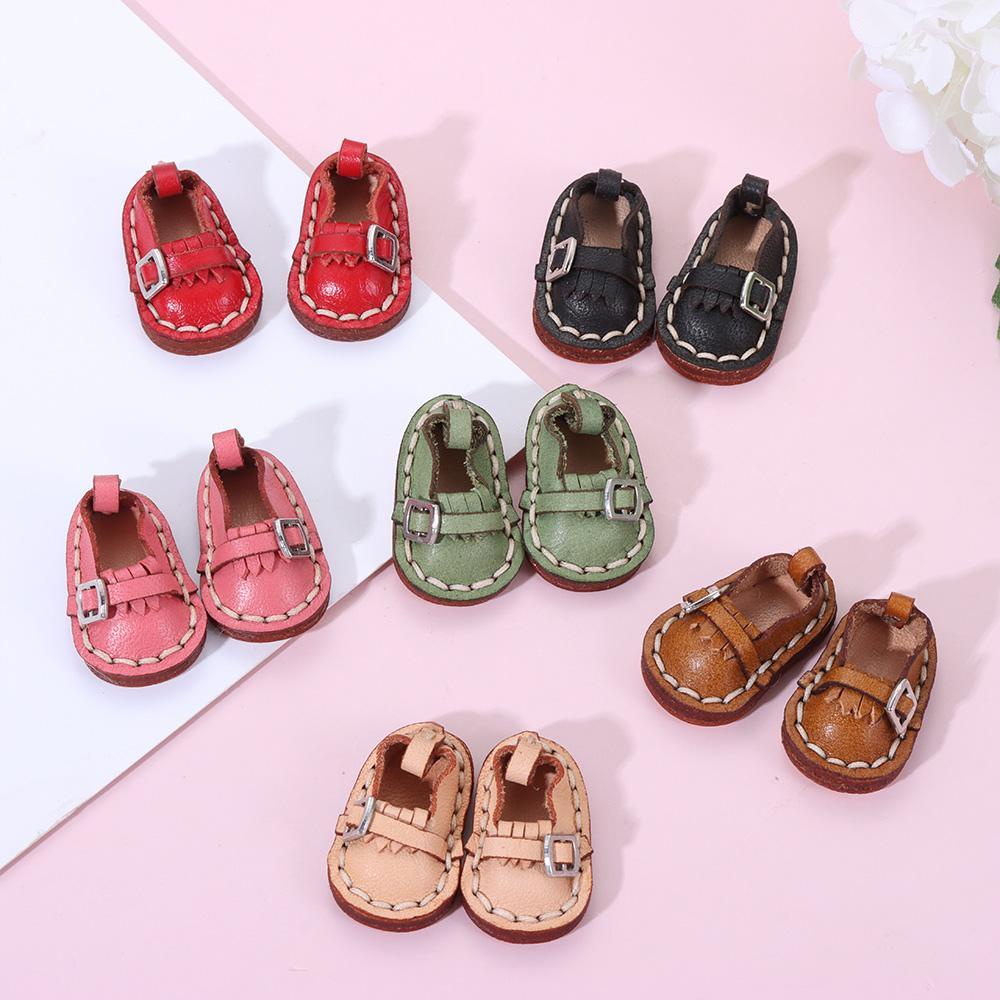 CHOOKEY Giày Da Bò Cho Búp Bê 1 / 11 OB11 Có 6 Màu Tự Chọn