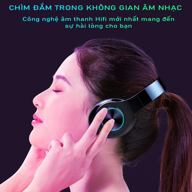 Tai Nghe Chụp Tai Bluetooth Không Dây SIDOTECH B39S Chống Ồn Pin Trâu Chơi Thể Thao Gaming Pubg Mobile Android Iphone | BigBuy360 - bigbuy360.vn