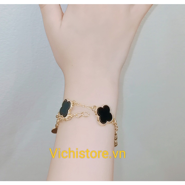 Vòng Tay Cỏ 4 Lá 2 Màu Hottrend