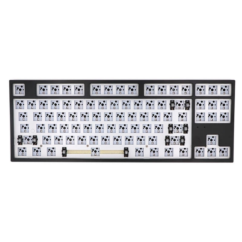87 Phím Bàn phím cơ RGB Chế độ ba cho thể thao điện tử Bàn phím nóng có thể lập trình