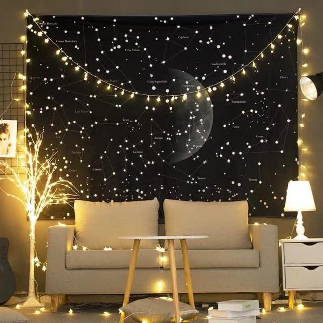 Vải treo tường Decor, trang trí phòng ngủ -BinaShop
