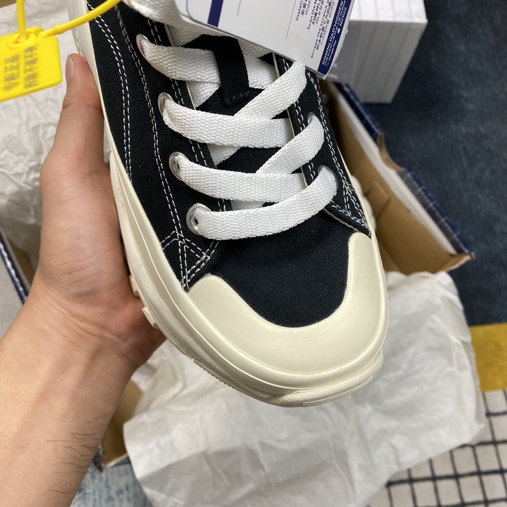 Giày sneaker MLB Chunky High New York Yankees (MLB đen đế trắng) - HYPE Sneaker | Bản 1:1 chuẩn