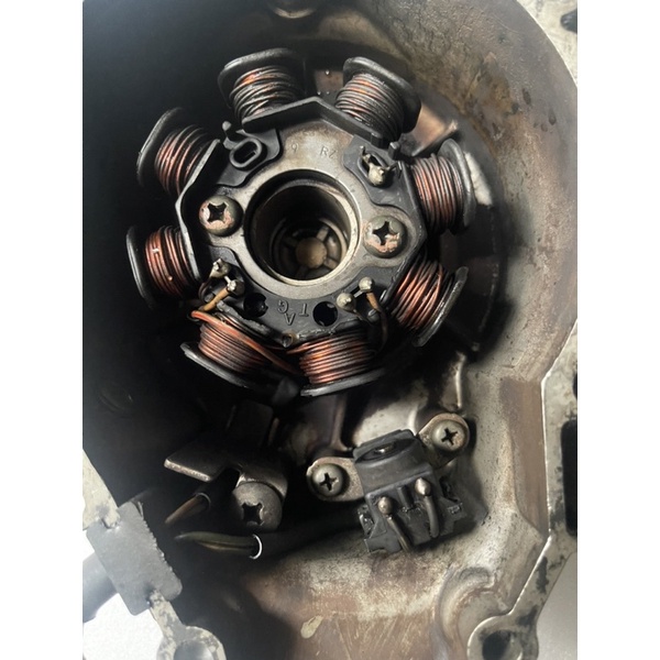 Quận điện và lốc bên điện xe máy Suzuki vi va 110cm của Thái