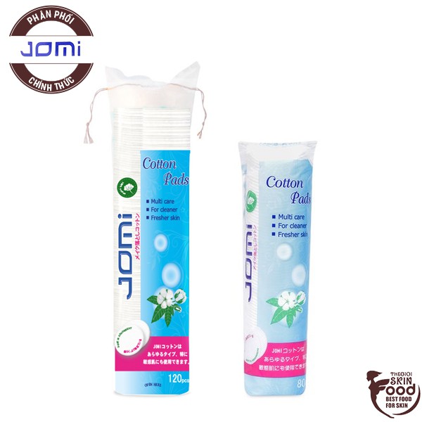 Bông tẩy trang 100% cotton tự nhiên Jomi Cotton Pads