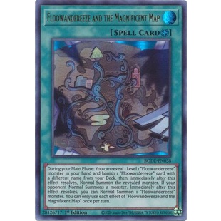 [Mã 155ELSALE giảm 7% đơn 300K] Thẻ bài Yugioh - TCG - Floowandereeze and the Magnificent Map / BODE-EN058'