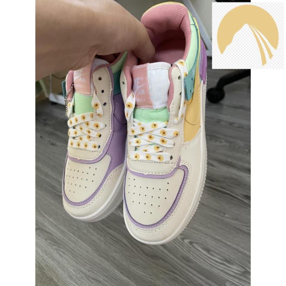 ⚡️Giày Nike Air force 1 Shadow, AF1 shadow 7 màu Nữ ❤️cầu vồng CỰC HOT 2021 -ju2 ! &