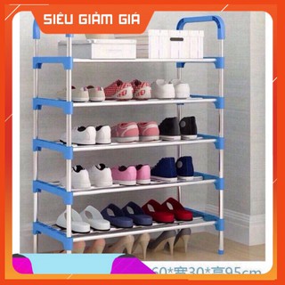 Kệ để giày dép 5 tầng khung inox