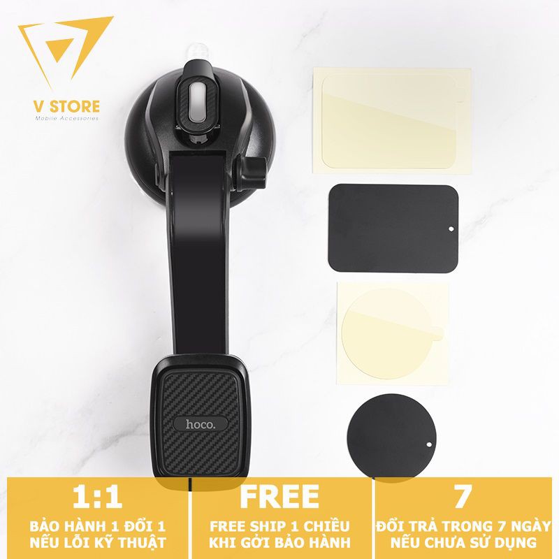 GIÁ ĐỠ KẸP ĐIỆN THOẠI NAM CHÂM HOCO CA45A TRÊN XE HƠI Ô TÔ NHỰA ABS CAO CẤP [HOCO ĐÀ NẴNG]