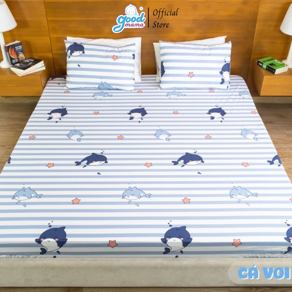 Ga Chống Thấm Cotton Cao Cấp Goodmama Chính Hãng Bảo Vệ Đệm An Toàn - Thoáng Mát