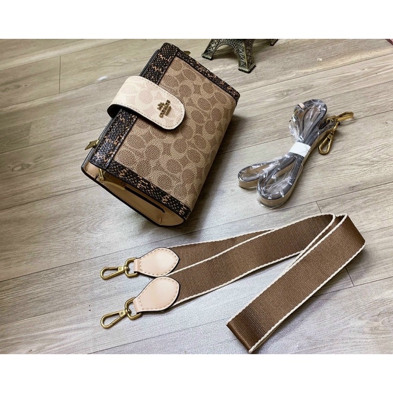 túi Coach dây đeo bảng to và nhỏ