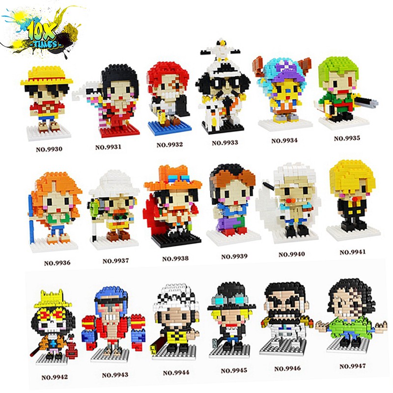 Combo - set lego nano mô hình lắp ráp 3d One Piece - Luffy -Đảo hải tặc, đồ chơi giáo dục, sáng tạo, kiên nhẫn dễ thương