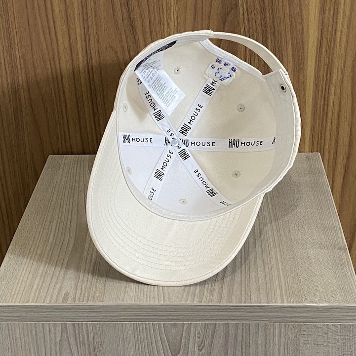 Mũ lưỡi trai NY màu Beige 161 logo chữ đen, Mũ lưỡi trai xuất khẩu cực ôm đầu cá tính, Mũ lưỡi trai Unisex full hộp.