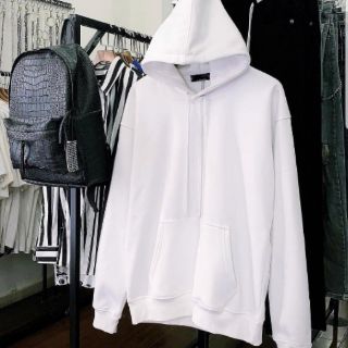 ÁO HOODIE BASIC TRẮNG UNISEX