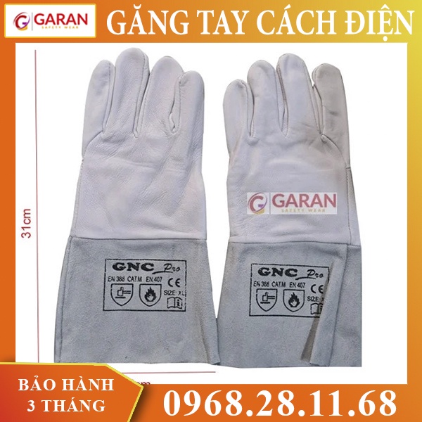 Bao tay da hàn tig GNC Safety Màu Trắng Bạc