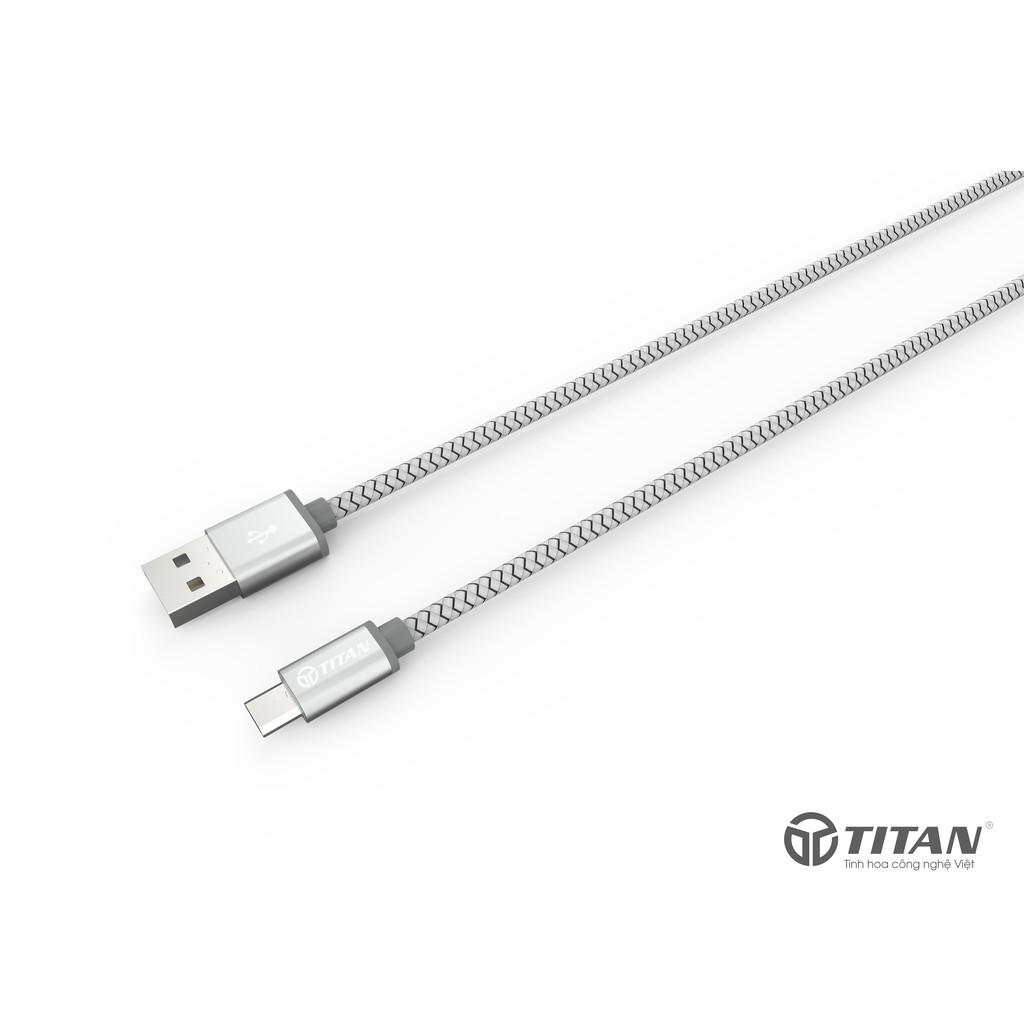 Cáp Sạc IPhone / Samsung Titan Dài 3M Chính Hãng - Bảo Hành 12 Tháng