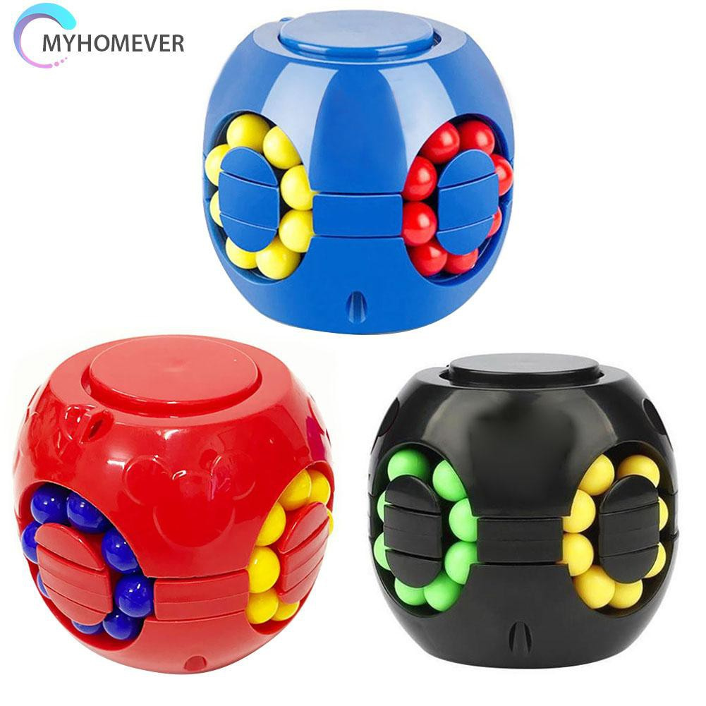 Pop It Fidget Đồ chơi Colorful Magic Cube Little Magic Bean Rotating Cube Kids Stress Relief Đồ chơi