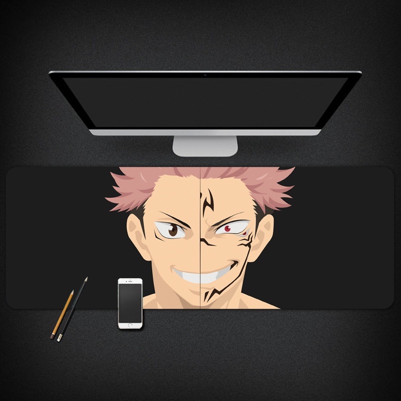 Lót chuột, pad chuột hoạ tiết Jujutsu Kaisen Anime cỡ lớn siêu bền, màu in sắc nét Big Cat Shop