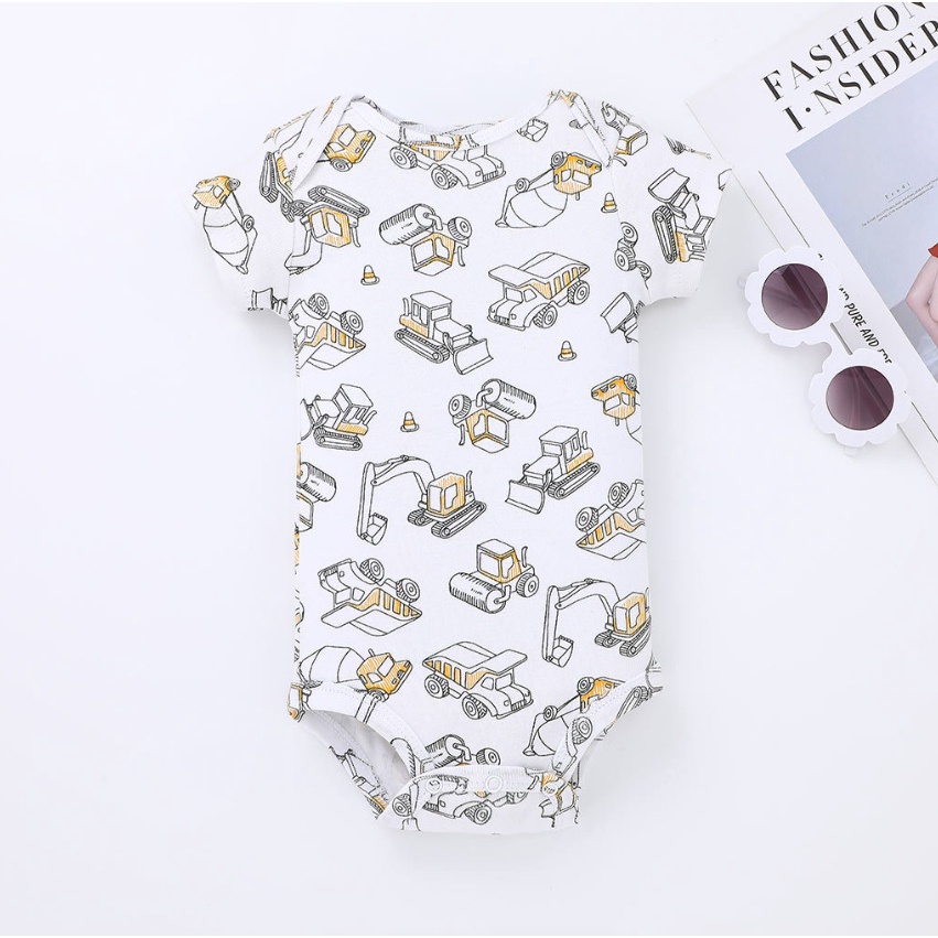 Body bé gái bé trai bộ đồ sơ sinh từ 0 đến 24 tháng bodysuit liền thân mùa hè tay ngắn quần áo cho bé trẻ em