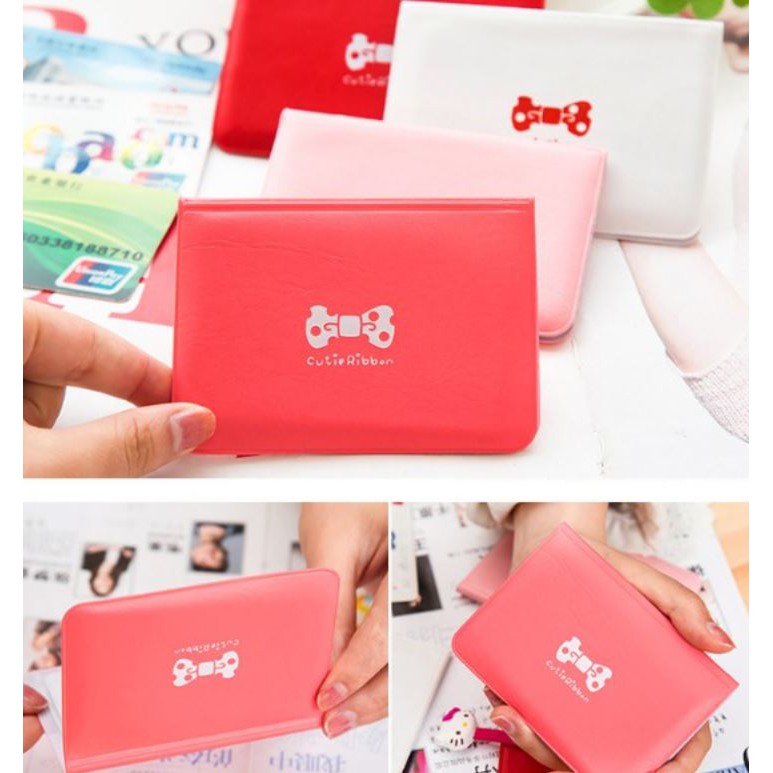 Ví đựng thẻ ATM, thẻ căn cước, thẻ sinh viên, name card, card visit, bằng lái xe, thẻ xe buýt hình nơ cute