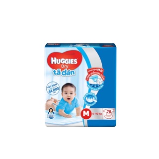 Tả dân Huggies size M 76 miếng