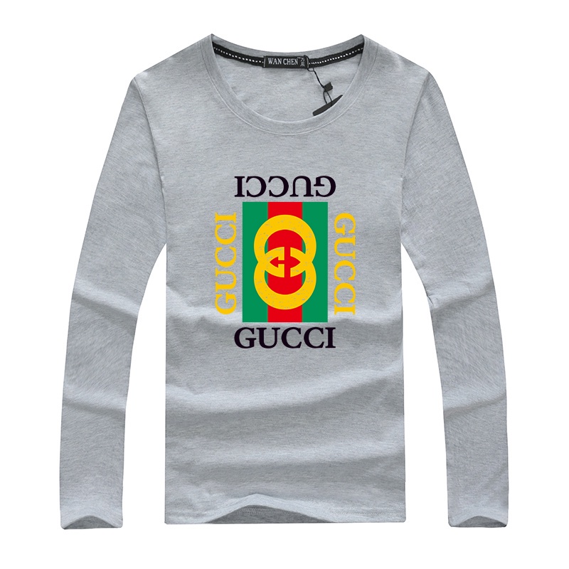 GUCCI Áo Thun Tay Dài Cổ Tròn Thời Trang Dành Cho Nam Và Nữ New