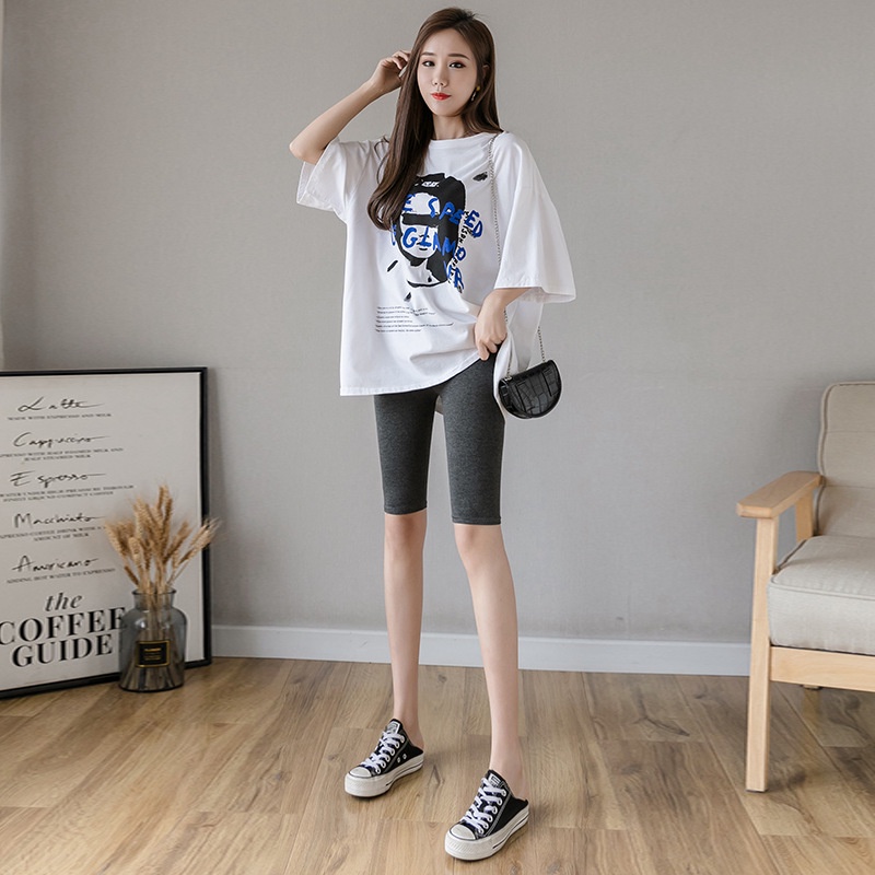 Quần legging đùi tập gym Yoga Quần đùi tập Zumba nữ Biker thể thao co giãn