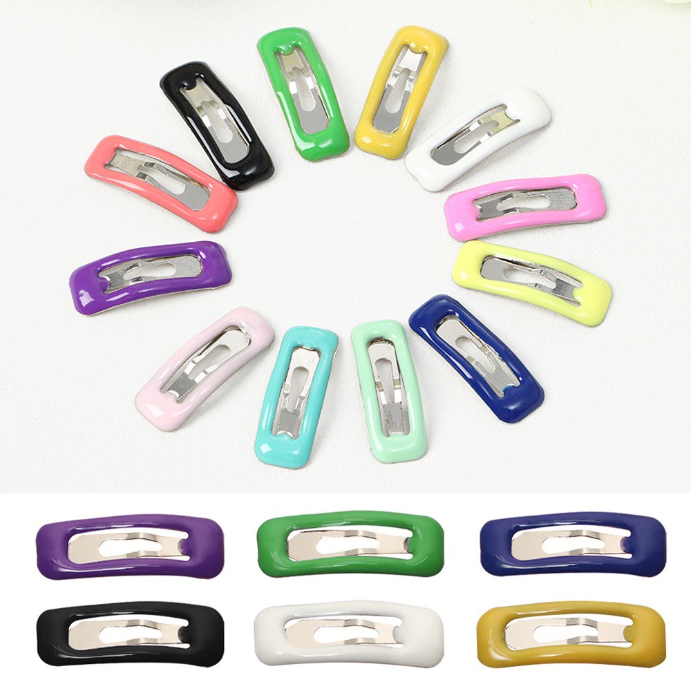 Bộ 10 Kẹp Tóc 2cm Mini Màu Kẹo Chất Lượng Cao Xinh Xắn Cho Búp Bê