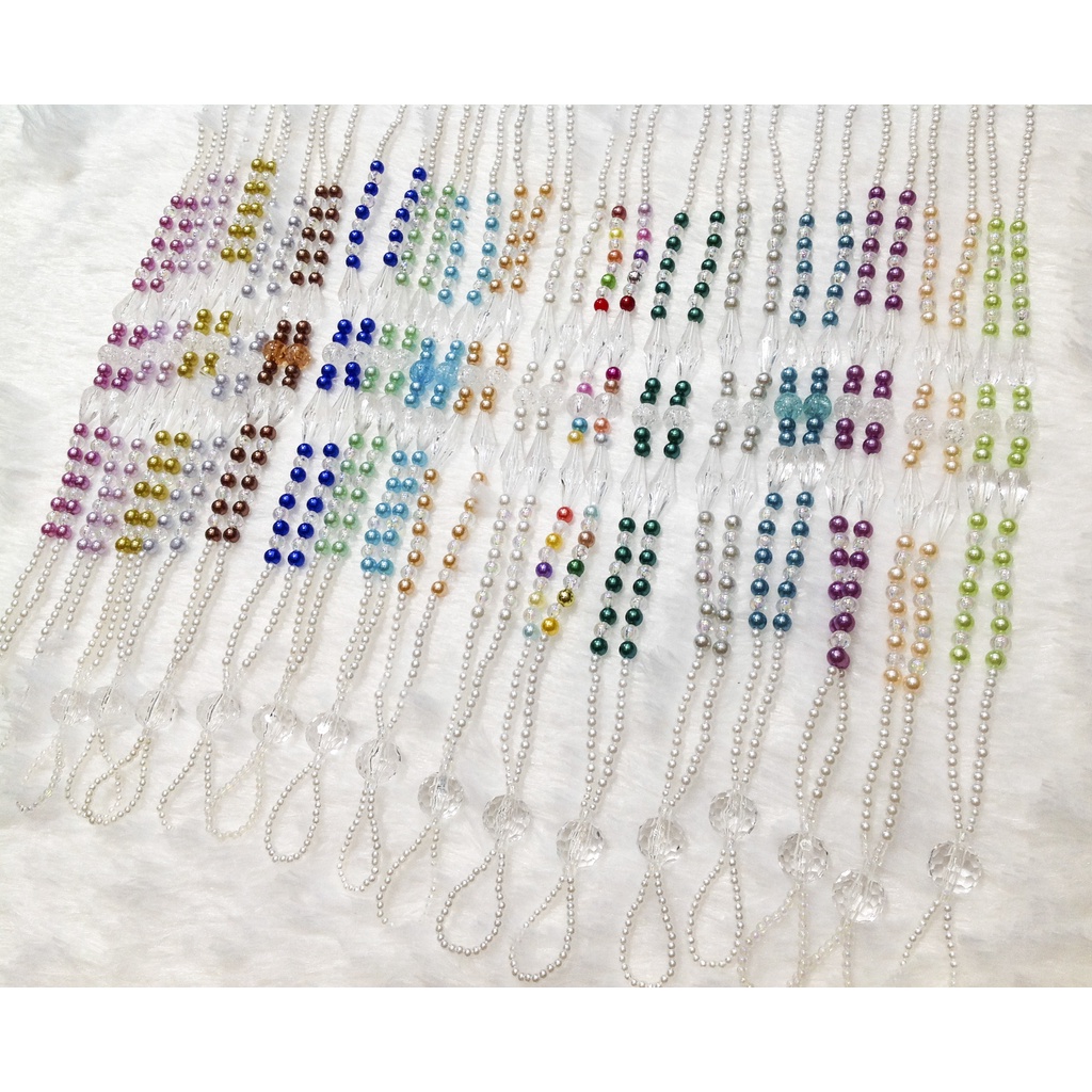 Dây đeo bảng tên chuỗi hạt cườm cho nhân viên nhiều màu sắc