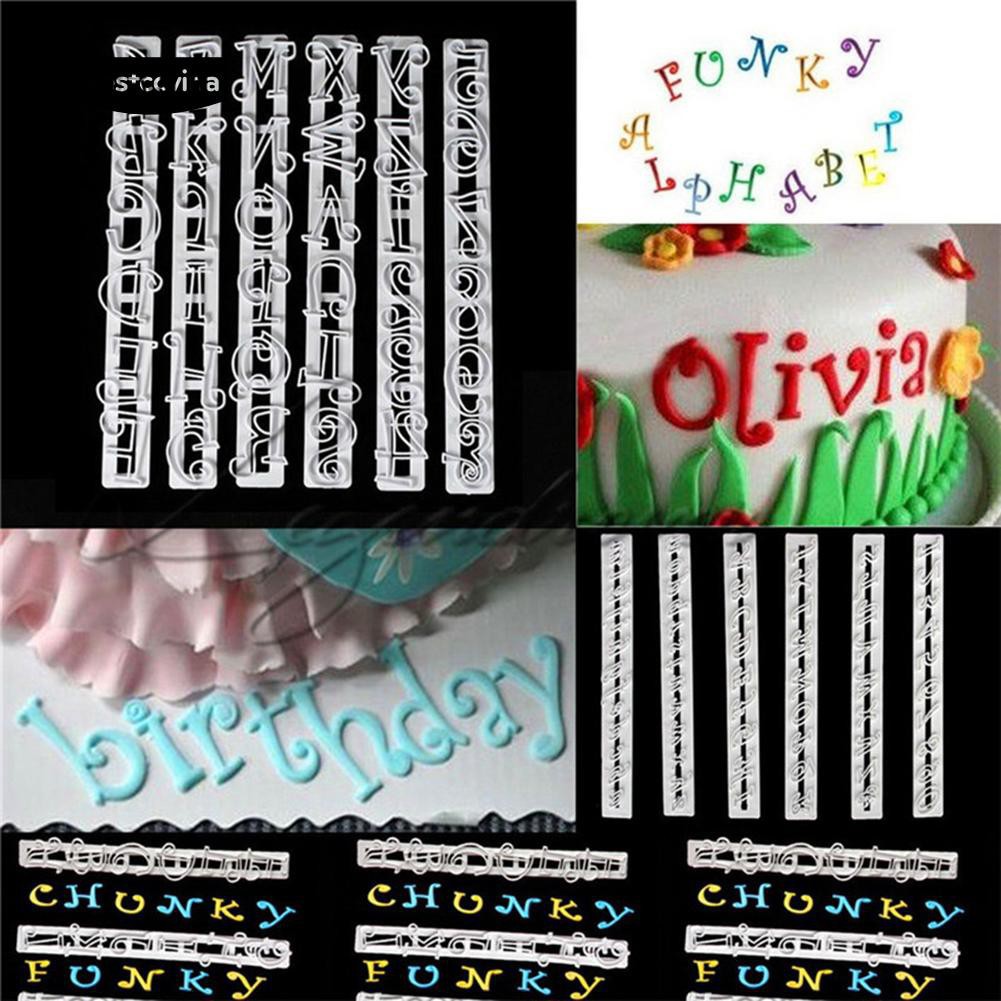 Khuôn cắt chữ trang trí bánh
