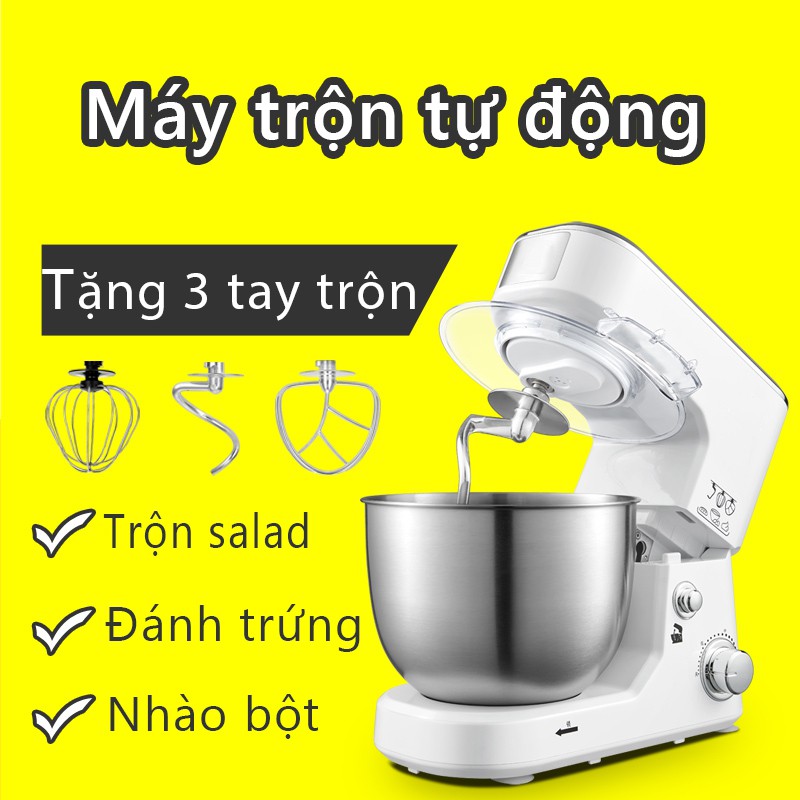 FU119/YA18 Máy nhào bột máy trộn bột máy đánh trứng 4 lít/ 5 lít máy trộn salad 3 trong 1 toàn tự động