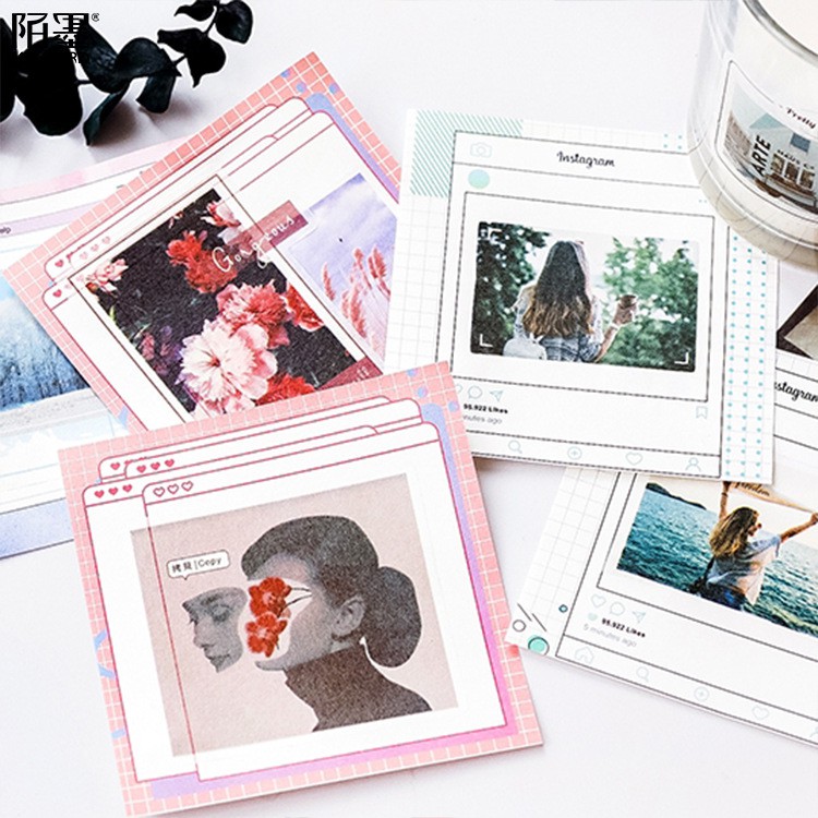 Hình dán trang trí Mo Card 40 miếng