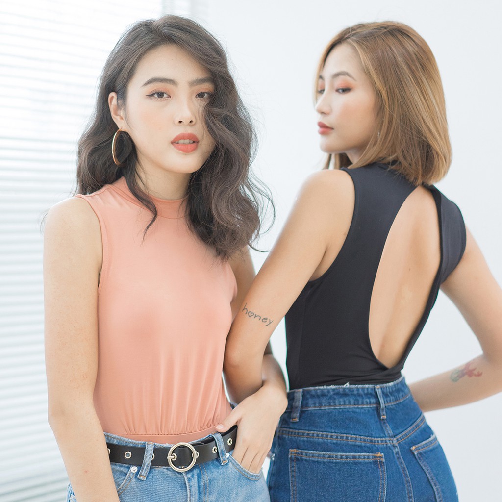 Bộ bodysuit MIEU khoét lưng - DJL24