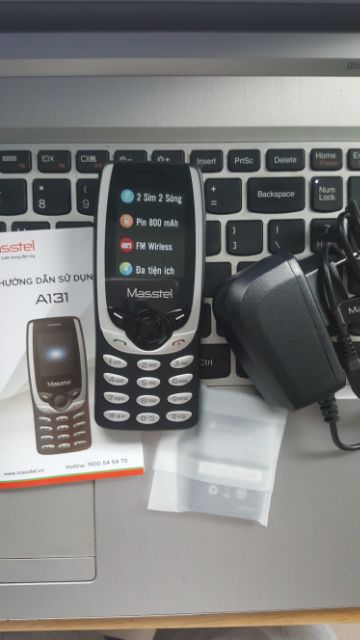 Điện thoại mẫu cổ điển Masstel A131 2 sim nghe nhạc MP3 Full box Bảo hành 12 tháng chính hãng