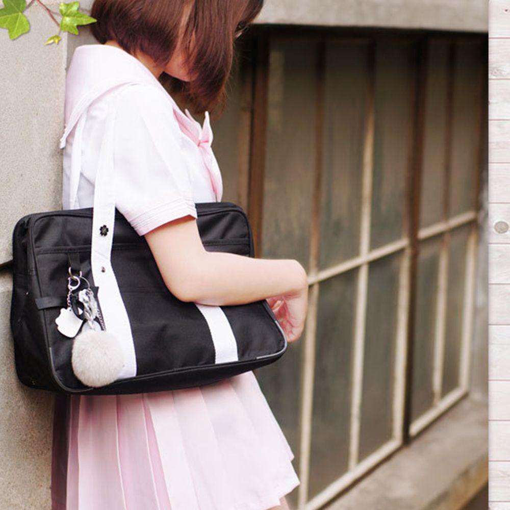 Lilyes JK Ba Lô Đeo Vai Vải Ox Ngọt Ngào Đơn Giản Đựng Máy Tính Phong Cách Preppy Dành Cho Học Sinh Bé Trai
