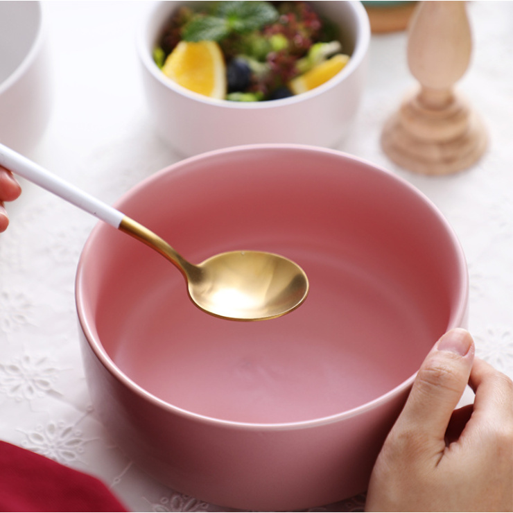 Chén cơm gốm sứ nhiều màu sắc dễ thương