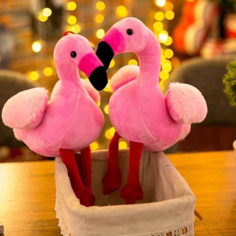 Thú nhồi bông chim hồng hạc đáng yêu mềm mịn siêu cute Flamingo