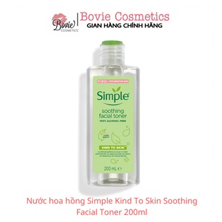 Nước hoa hồng Simple Kind To Skin Soothing Facial Toner 200ml