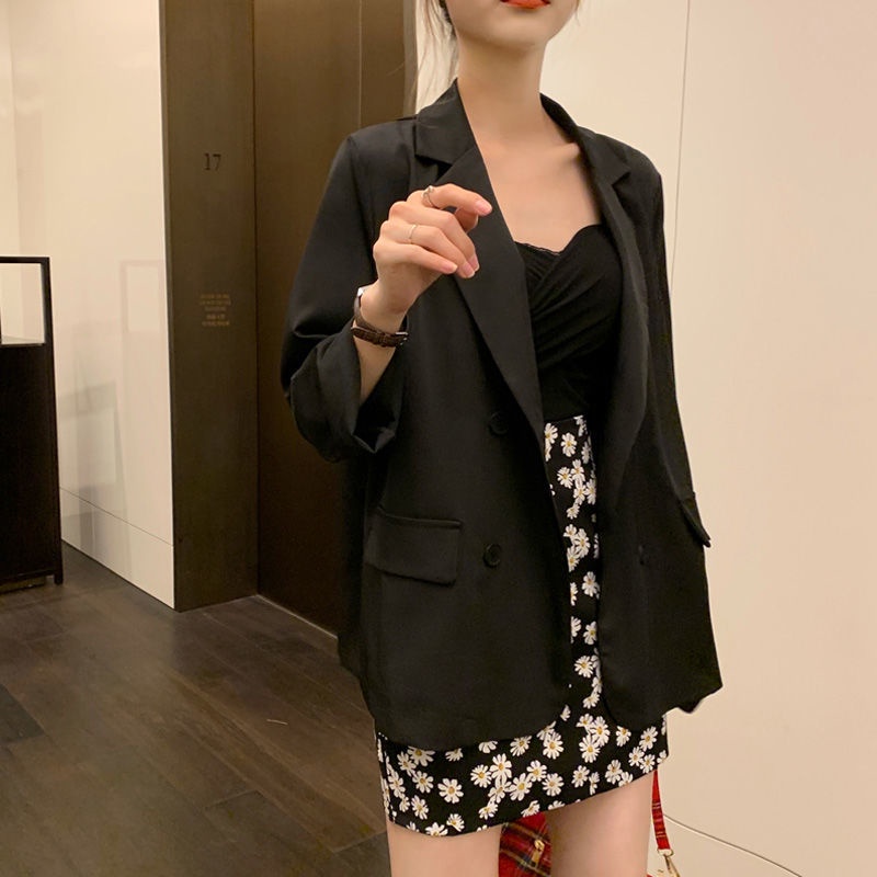 Jiashucheng Áo Khoác Vest Tay Dài Vải Mỏng Kiểu Năm Mới Thời Trang Mùa Hè Cho Nữ