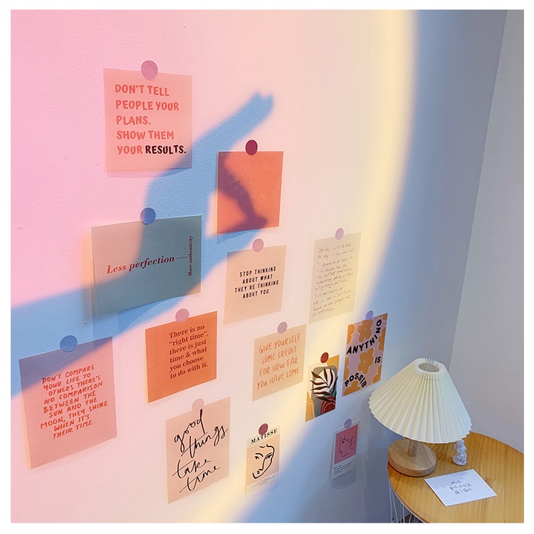 Phụ kiện decor chụp ảnh THINGS set poster tranh ảnh dán tường vintage trang trí phòng phông nền livestream
