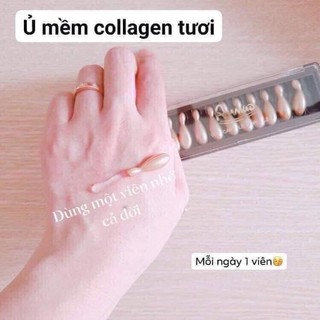(Vỉ riêng 1v 400mg như hình) COLLAGEN tươi  MULTI VITA CAPSULE AMPOULE