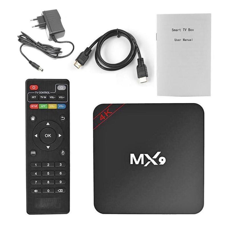 Tv Box Mx9 4k Lõi Tứ 1gb Ram 8gb Rom Android 4.4 2.0 H-D Hdmi Sd 2.4ghz Wifi