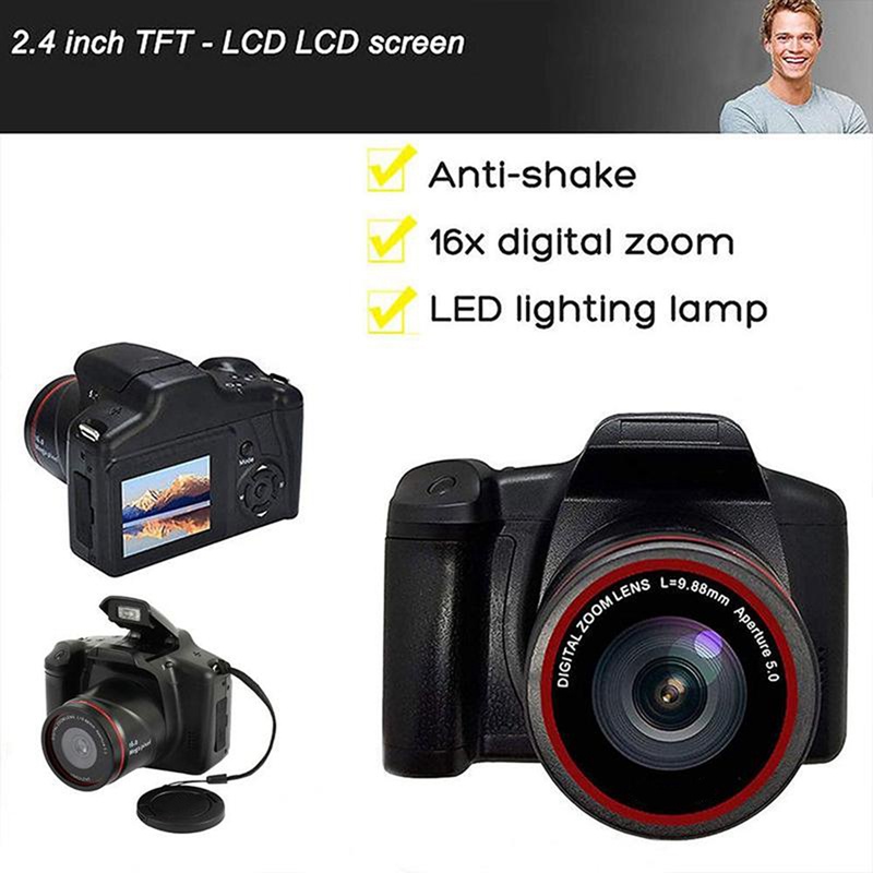 Máy Ảnh Kỹ Thuật Số 16X Zoom 1080P HD SLR Chống Rung Lắc Cho Live Stream