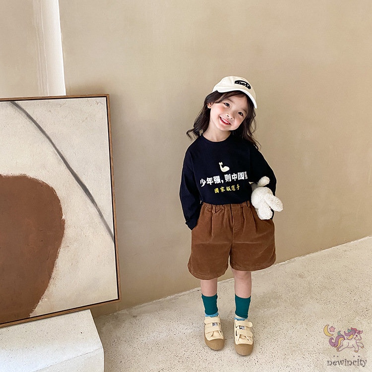 Quần Dài Vải Nhung Phong Cách Hàn Quốc Cho Bé Gái