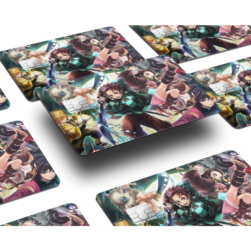 DEMON SLAYER | Miếng Dán Skin Thẻ ATM, Thẻ Ngân Hàng, Thẻ Xe, Thẻ Chung Cư ✨ Sticker Card - Skin Card
