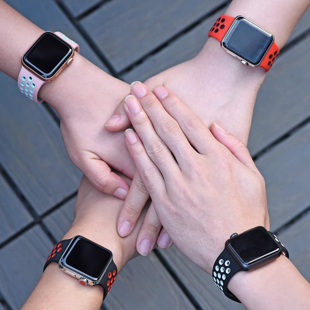 Dây Đeo Silicon Mềm Cho Đồng Hồ Thông Minh iwatch series 8 / 7 / 6 / 5 / 4 / 3 / 2 / 1 45mm 41mm 40mm 44mm 42mm 38mm