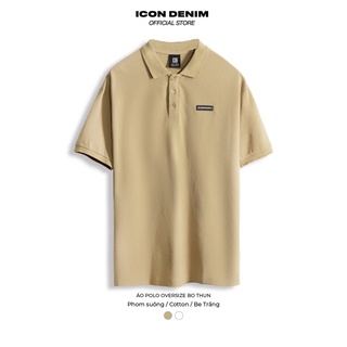Áo Polo Nam Tay Ngắn ICON DENIM Oversize Bo Thun PL011052